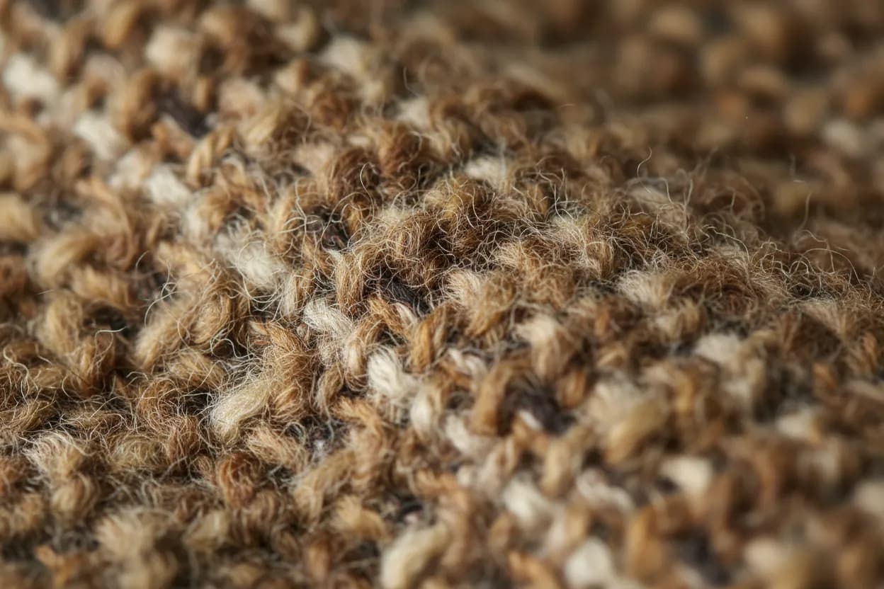 Villa tekstiilikuitu lähikuva