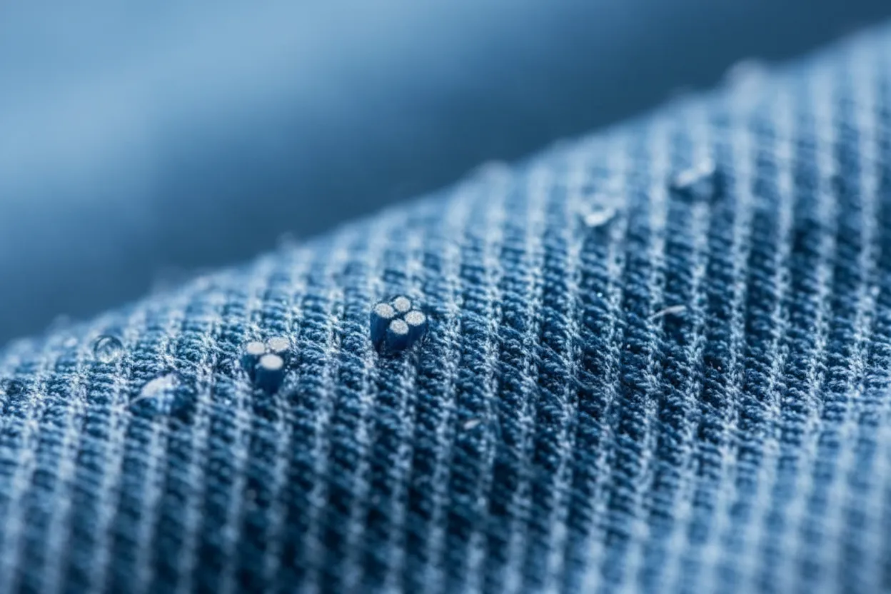 Coolmax materiaali lähikuva